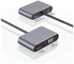  Mobilly 4в1 USB-C към HDMI, VGA, USB3.0 адаптер с Power Delivery 87W (XXX)