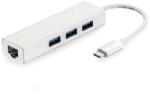  Mobilly USB-C към RJ45 (Ethernet) и 3x USB 2.0 адаптер