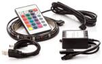  Bandă LED OPTY 2 buc. , 2x 50cm, USB, 15 LED-uri, telecomandă, 16 culori, benzi LED autoadezive (50DTM)