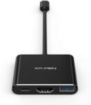 XPPen Adaptor XPPen USB-C la HDMI, USB 3.0, DeX, PD pentru telefoane sau laptopuri, cu suport pentru încărcare (ACW01)