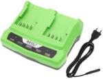 Cameron Sino Töltő 2 akkumulátorhoz GreenWorks 24 V, ekv. G24X2UC2 (DF-GWP240EU)