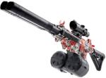 Sunny Blaster Double Barrel, kétcsövű, vízizselé golyó lövő pisztoly, piros (Double Barrelred)