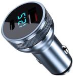  Mobilly autós töltő, 1xUSB-A+1xUSB-C, 36W, QuickCharge 3.0 gyorstöltés, PowerDelivery (XXX)