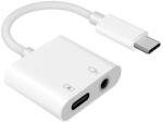  3, 5 mm-es audiocsatlakozó és USB-C reduktor töltéstámogatással Samsung Galaxy S21/S21+/S20+/Ultra/Note10 számára (XXX)