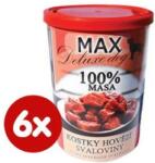 FALCO Max deluxe konzerv kutyáknak marhahúsos izomkockákkal 6x400g