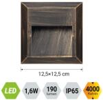EMITHOR Radix barna kültéri LED lépcsővilágító lámpa (EMI-48337) LED 1 izzós IP65 (48337)