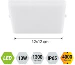 EMITHOR Agilo fehér LED beépíthető lámpa (EMI-63204) LED 1 izzós IP65 (63204)