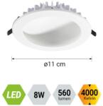 EMITHOR Domes fehér LED beépíthető lámpa (EMI-63218) LED 1 izzós IP20 (63218)