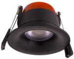 EMITHOR Axt fekete-átlátszó vízvédett LED beépíthető lámpa (EMI-49056) LED 1 izzós IP65 (49056)