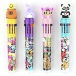 Nebulo Golyóstoll NEBULO 0, 7 mm 10 színű Funny Animals (DTG-10COL-003)