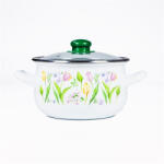 TOO BELLY TULIP 2, 8 literes, 18cm átmérő, 12cm magasságú lábas (fazék) üveg fedővel - kichden