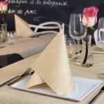 Pack Service textilhatású szalvéta 40x40 cm 50 lap/csomag Jack karamell