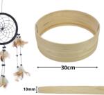  Fa karika álomfogóhoz, makraméhoz 30cm*1cm 10db/csomag