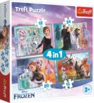 Trefl - Puzzle 4v1 Frozen - Krajina ľadu II - 1 - 39 piese