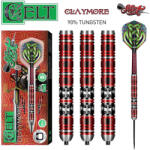 Shot Sageti darts Shot steel, Celt Claymore, 23g, 90% tungsten (SHCCST-23)