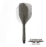 Condor Fluturas si tija darts Condor Glitter argint fumuriu, fluturas small si tija medie (CN366280)