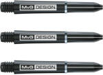 Winmau Tije Darts Winmau MvG plastic scurte negru , inel de otel (7100108)