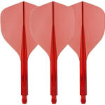 Condor Fluturas si tija intr-o bucata Condor Axe 120, rosu transparent fluturas standard, tija lunga 30 mm (CN383645)