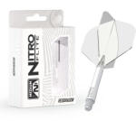 Red Dragon Fluturas si tija darts Red Dragon Nitro Flite alb-transparent, fluturas standard si tija lunga (X0980)