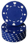  Jeton poker cu Simboluri Carti de Poker , albastru 11, 5g (MAN-061BLU)
