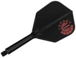 Target Japan Fluturas si tija darts, Target Japan K-Flex, negru, fluturas No2 si tija medie (TRG410231)