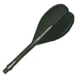  Tija darts + fluturas, negru (10009B)
