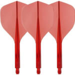 Condor Fluturas si tija darts Condor AXE 120 transparent rosu, fluturas Small si tija lunga 30mm (CN383799)