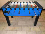  Masa de minifotbal, SARDI HOME ATLANTIS LUX albastru, cu sticla sablata (S101-2005-BLUESANDED)