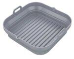 Klausberg Комплект 2 бр. правоъгълни силиконови форми за Airfryer Klausberg KB 7790, 21х20.3 см, До 230C, Без BPA, Сив (9999KB7790) - technomani