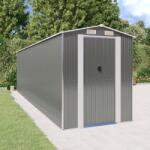 HABA Градинска барака светлосива 192x689x223см поцинкована стомана (V3147444)