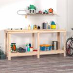 HABA Работна пейка 180x50x80 см борово дърво масив (V822511)