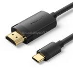 Vention USB-C -> HDMI 1, 5m (4K, fekete), kábel (CRIBG) (CRIBG)