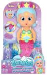 IMC Toys Bloopies: Bebe sirenă amuzant cu coadă sclipitoare, seria 2 - Iris (921740) Papusa