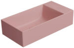 SAPHO GSI Kube X kerámia kézmosó 50x25 cm, jobbos/balos, matt rózsaszín 9486024 (9486024)