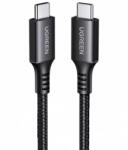 UGREEN US567 USB-C to USB-C adatkábel, töltőkábel, szürke (60W, 3A, 2m)