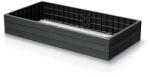 Prosperplast Woody Téglalap Magaságyás - Fahatású, 149x76x25 cm (antracit / 149x76x25cm)