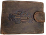 Hunter Valódi bőr férfi pénztárca autós mintával RFID védelemmel (en-63667-car)