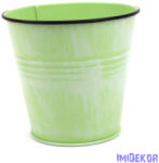  Színes bádog vödör 11, 5cm - Zöld