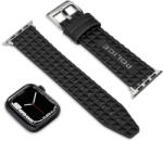 Police Pyramid fekete bőr Apple Watch szíj 22 mm