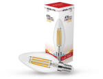 Asalite LED Izzó C35 filament gyertya E14 4W 2700K (470 lumen) (ASAL0117)