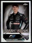 Topps 2023 Topps Chrome Formula 1 Refractor F2 Drivers - Future Stars #85 Arthur Leclerc