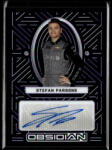 Panini 2023 Panini Chronicles Obsidian Signatures Electric Etch Purple #SP Stefan Parsons
