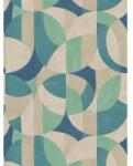 As Creation Tapet Bauhaus geometric crem-turcoaz