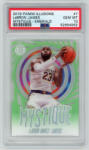 Panini 2019-20 Panini Illusions Mystique Emerald PSA - 10 GEM MT #7 LeBron James