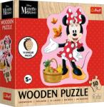 Trefl - Puzzle Happy Minie din lemn - 40 - 99 piese Puzzle