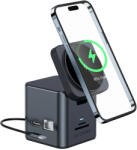 BlitzWolf Blitzwolf® BW-TH17 - USB Type-C dokkolóállomás mágneses vezeték nélküli töltővel, 4K@30Hz, RJ45 és SD/TF kártyanyílással