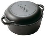 LODGE Ceaun din fonta cu capac tip tigaie - cuptor olandez Lodge 25, 4 cm 4, 7 litri L-8DD3 (L-8DD3)