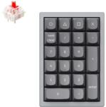 Keychron Q0 Swappable RGB USB Gateron G Pro Red mechanikus numerikus billentyűzet szürke (Q0-D1) - techsend