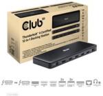 Club 3D Notebook Dokkoló - CSV-1582 (Thunderbolt 4, DP, 2xHDMI, USB-C, 4xUSB-A, SD, TF, RJ45, 3, 5 Jack, 140W DC) (CSV-1582) (CSV-1582)