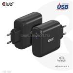 Club 3D Hálózati töltő - CAC-1908EU (100W GAN, USB-IF, egyportos USB-C, PD 3.0 támogatás) (CAC-1908EU) (CAC-1908EU)